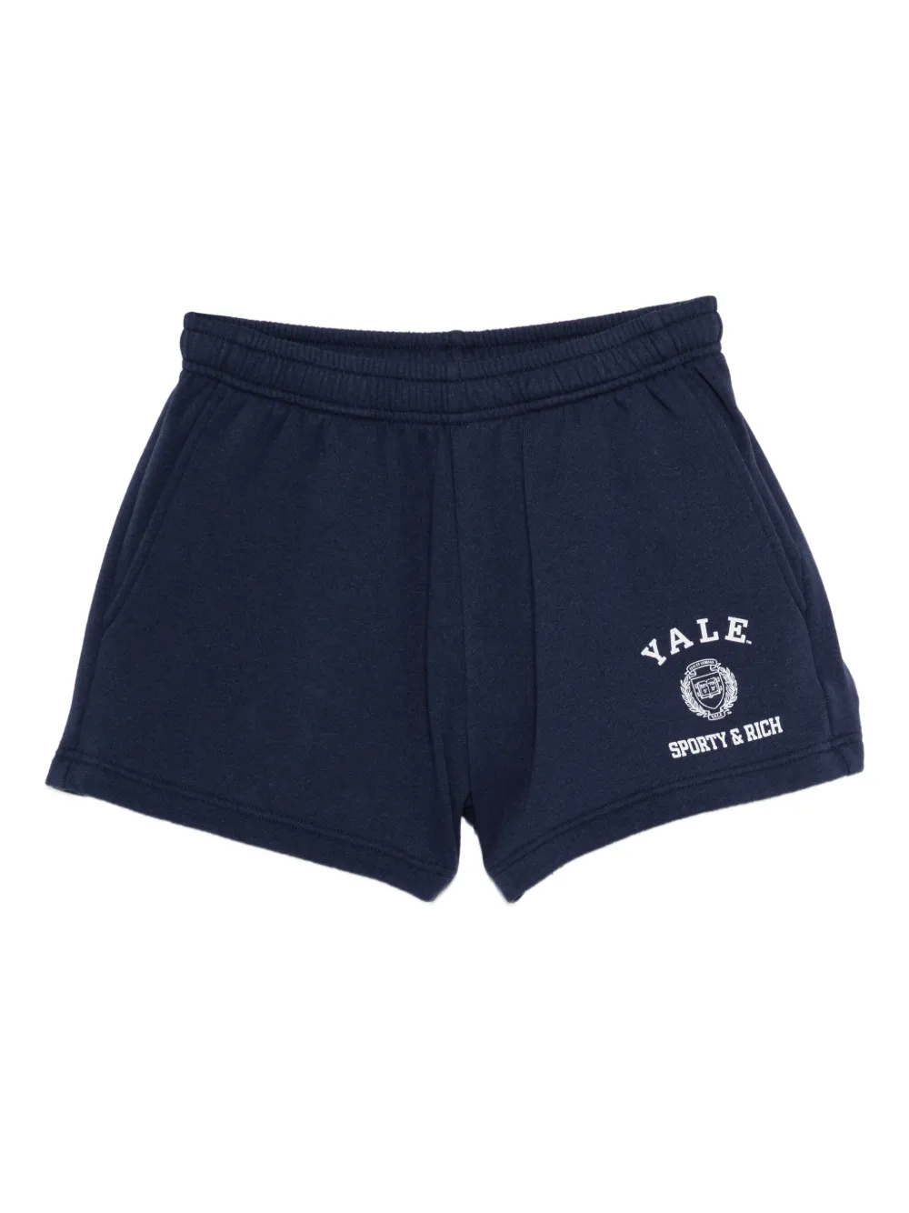Sporty & Rich Veritas logo-print shorts - Blu