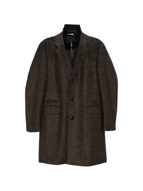 BOSS houndstooth-print coat