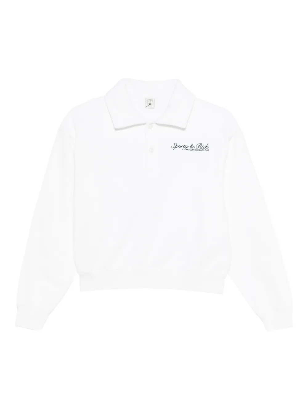 Sporty & Rich Syracuse polo sweatshirt - Weiß