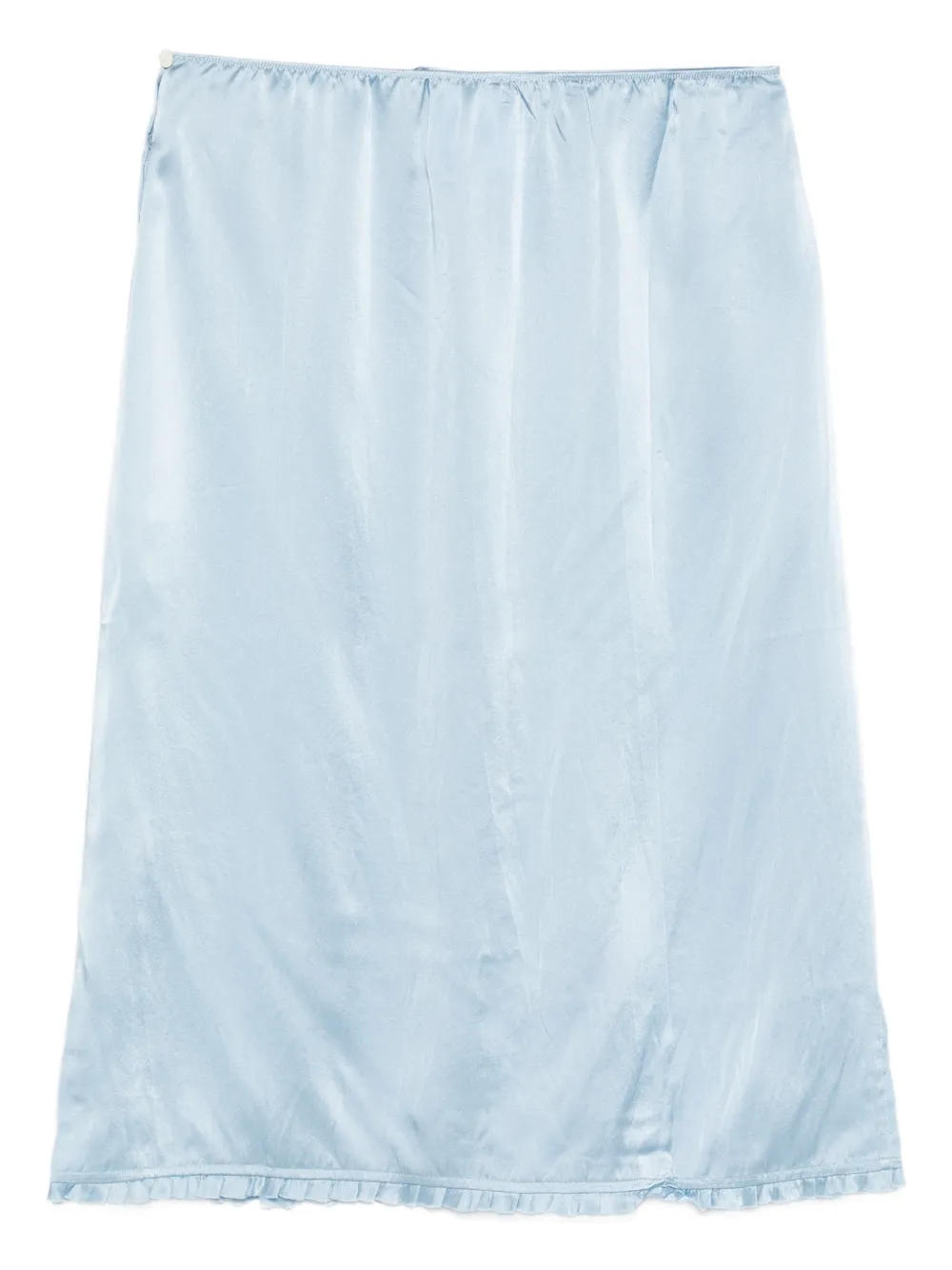  Prada Drawstring Trim Slip - Blue 