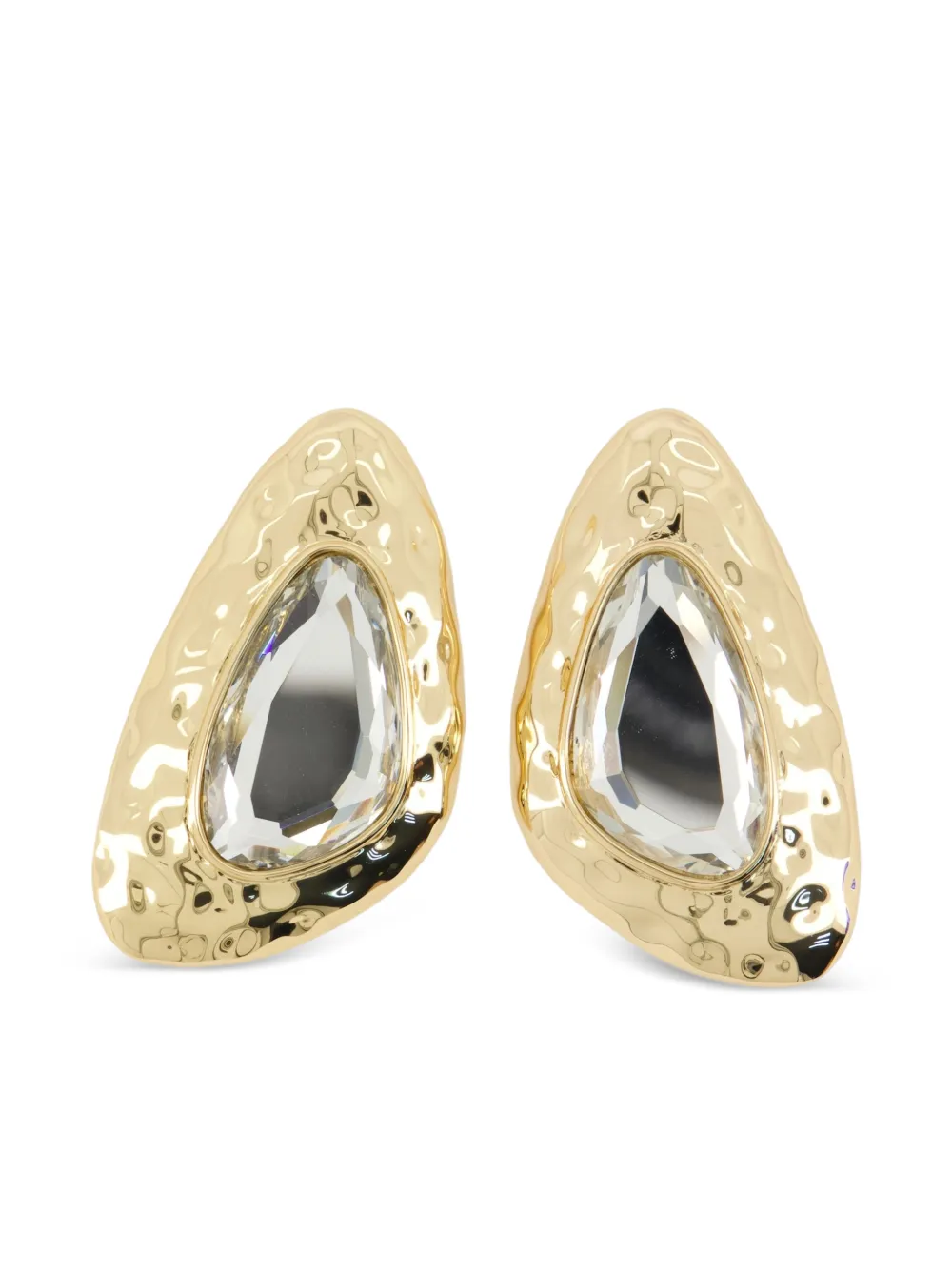 Self-Portrait aretes con detalles de cristal | dorado | Image 1