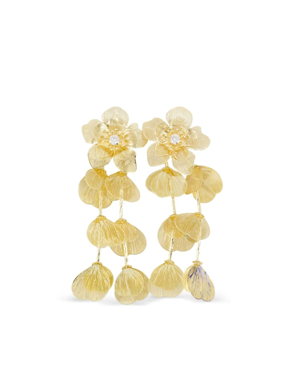 Self-Portrait aretes con forma de flor | dorado | Image 1