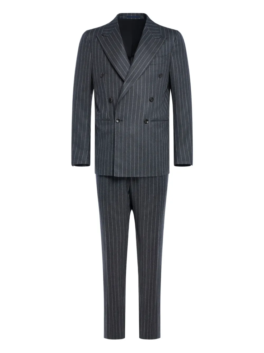 FRANZESE COLLECTION double-breasted pinstripe suit (set of two) | Grey | Image 1