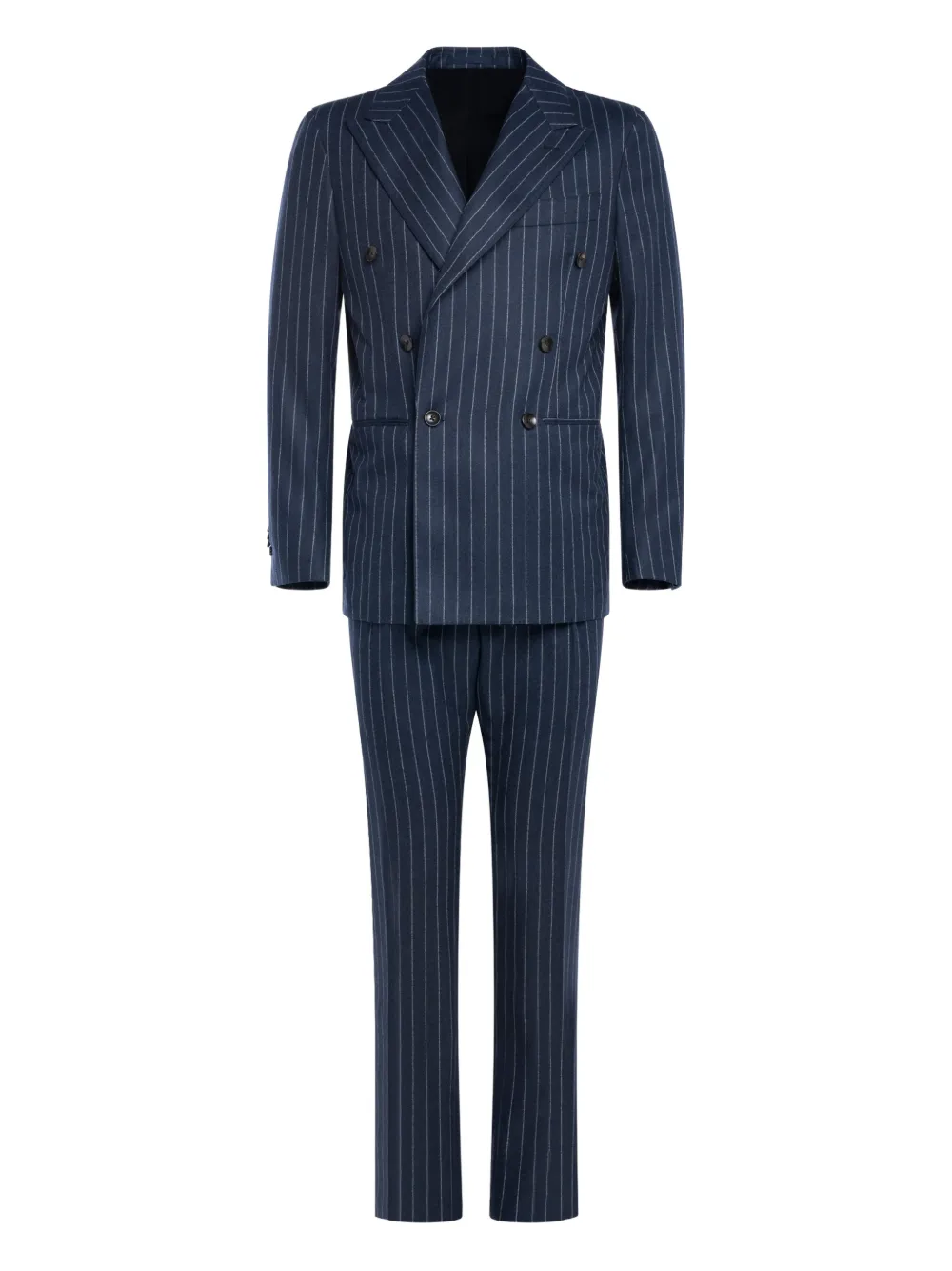 FRANZESE COLLECTION double-breasted pinstripe suit (set of two) | Blue | Image 1