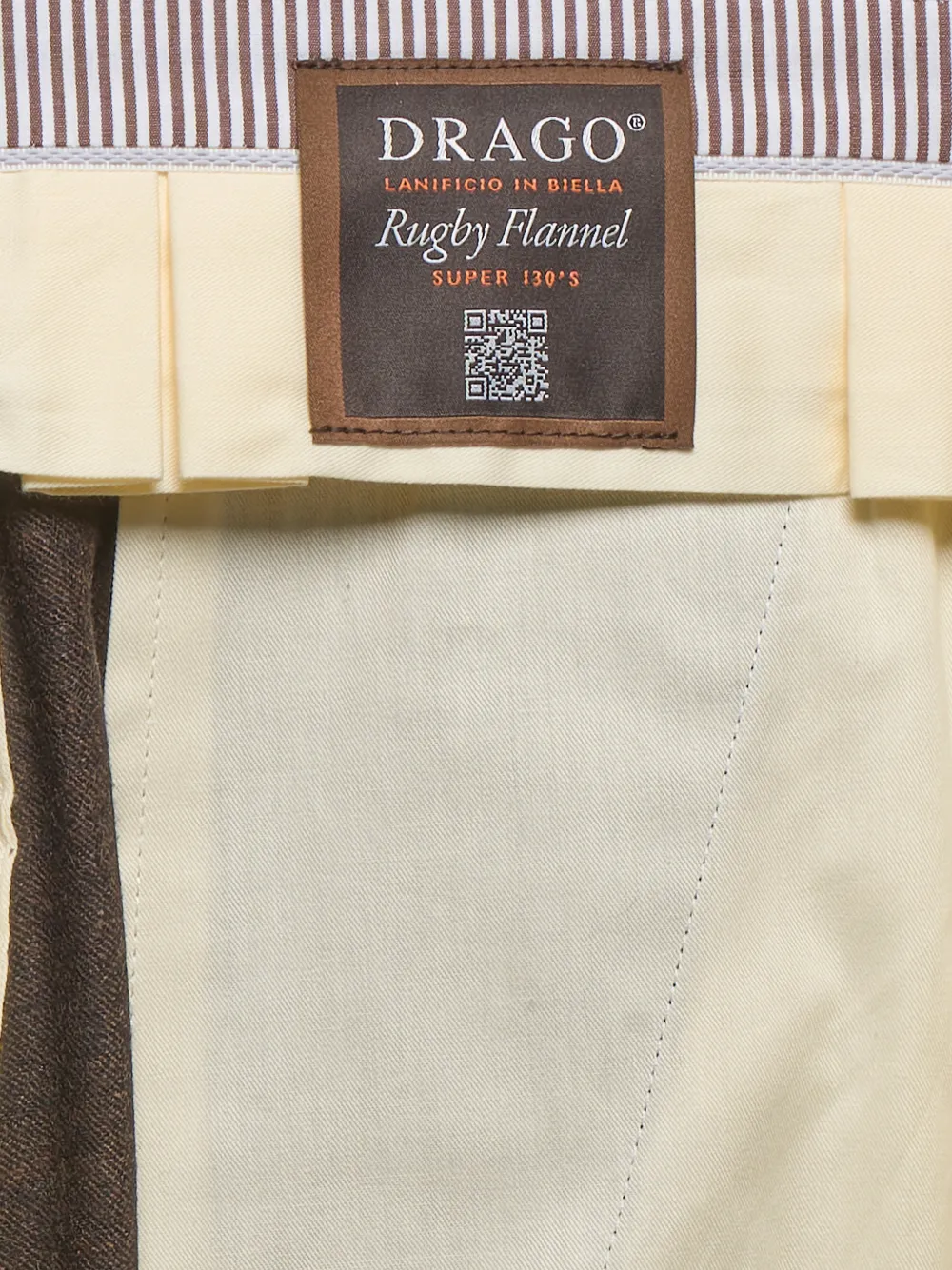 FRANZESE COLLECTION Geplooide broek Bruin