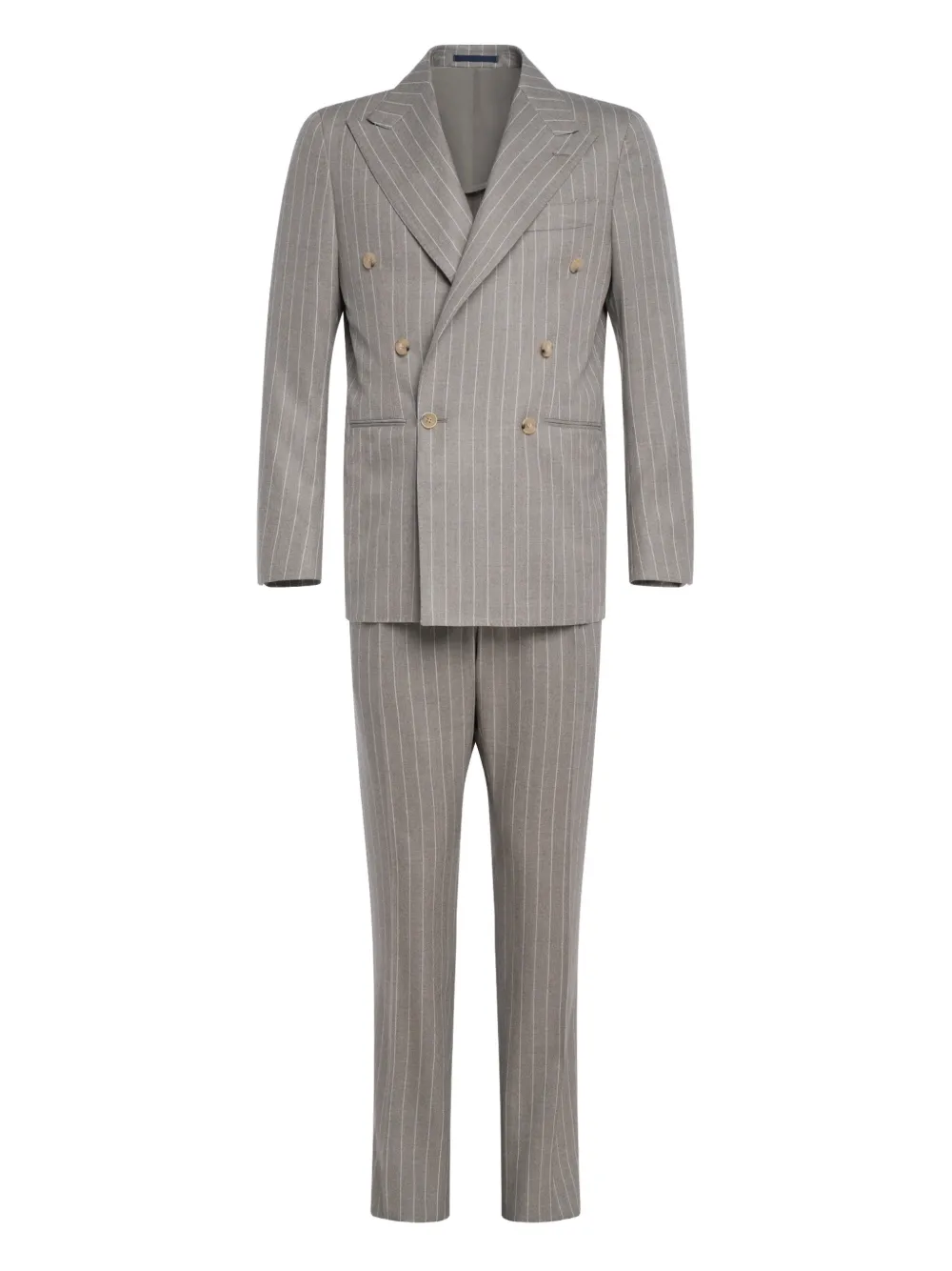 FRANZESE COLLECTION double-breasted pinstripe suit (set of two) | Grey | Image 1