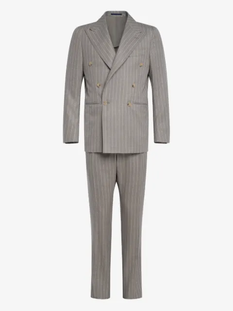 FRANZESE COLLECTION double-breasted pinstripe suit (set of two)
