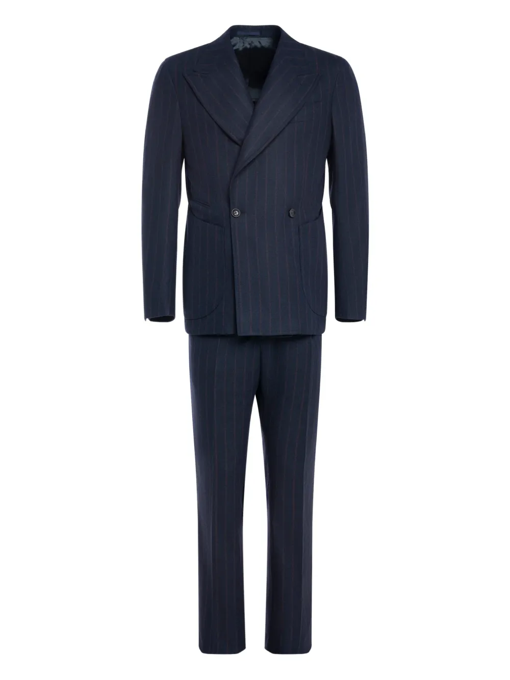 FRANZESE COLLECTION double-breasted pinstripe suit (set of two) | Blue | Image 1