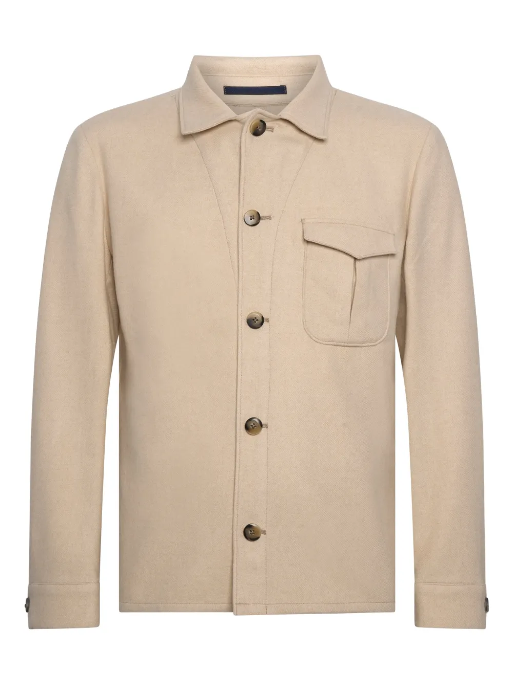 FRANZESE COLLECTION buttoned patch-pocket jacket | tons neutres | Image 1