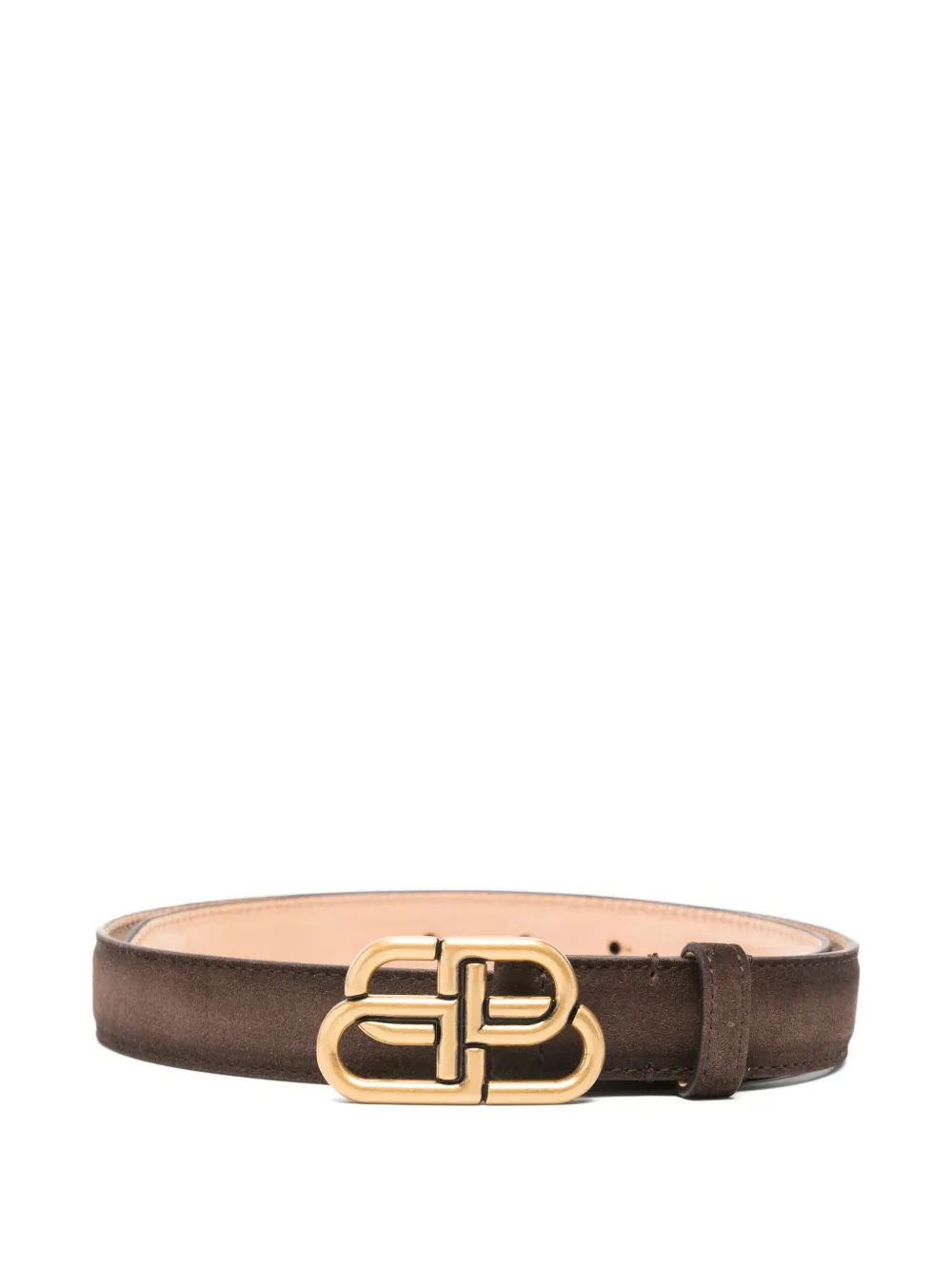 Balenciaga BB-motif belt - Marrone