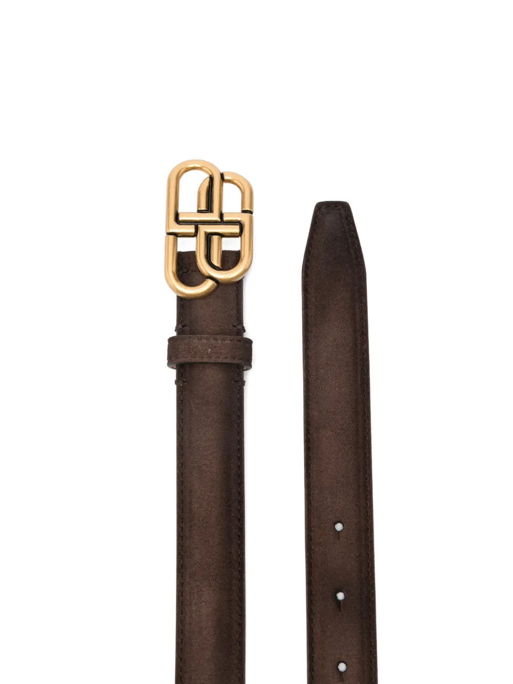 Balenciaga BB-motif belt - Bruin