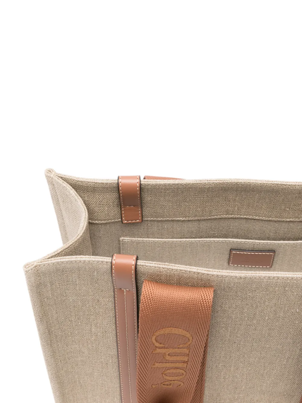 Chloé Woody medium shopper Beige