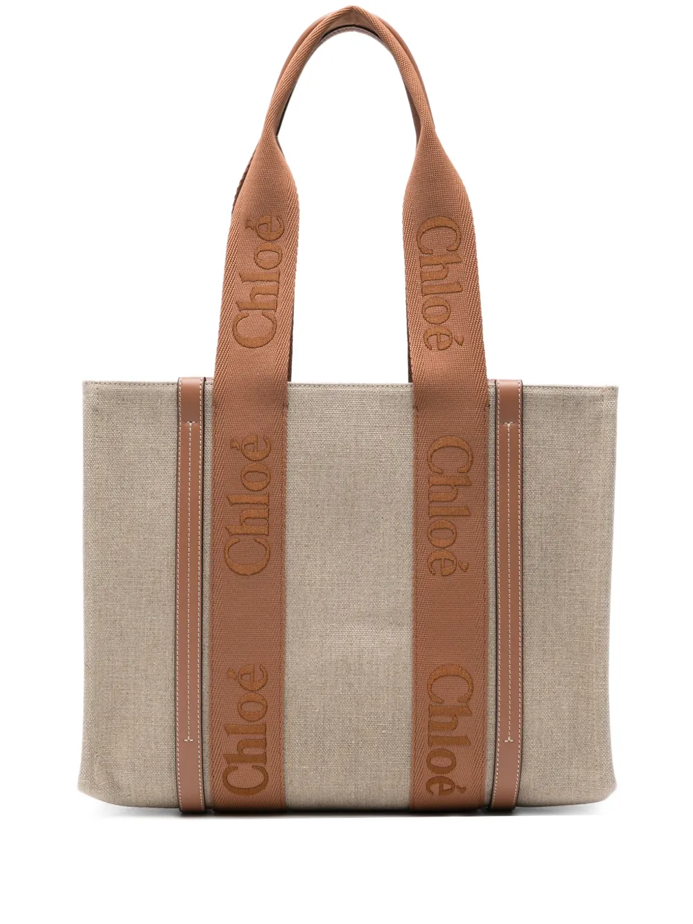 Chloé medium Woody tote bag - Toni neutri