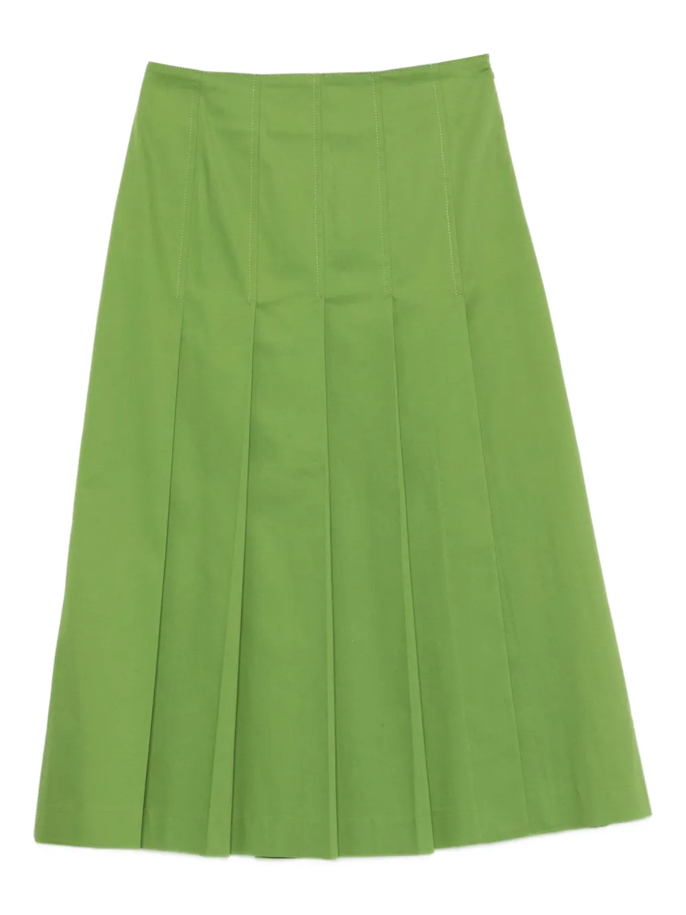 Drhope Pleated A-line Skirt In Green