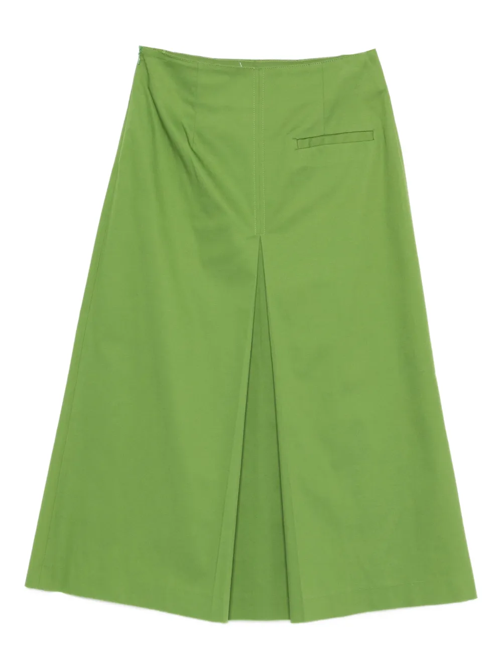 DRHOPE pleated A-line skirt - Groen
