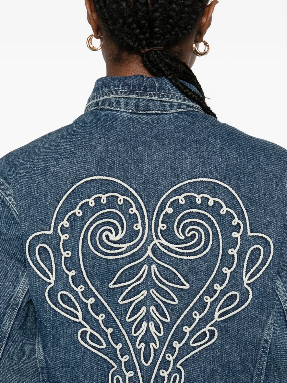 FARM Rio Jack met geborduurde borstzak Blauw