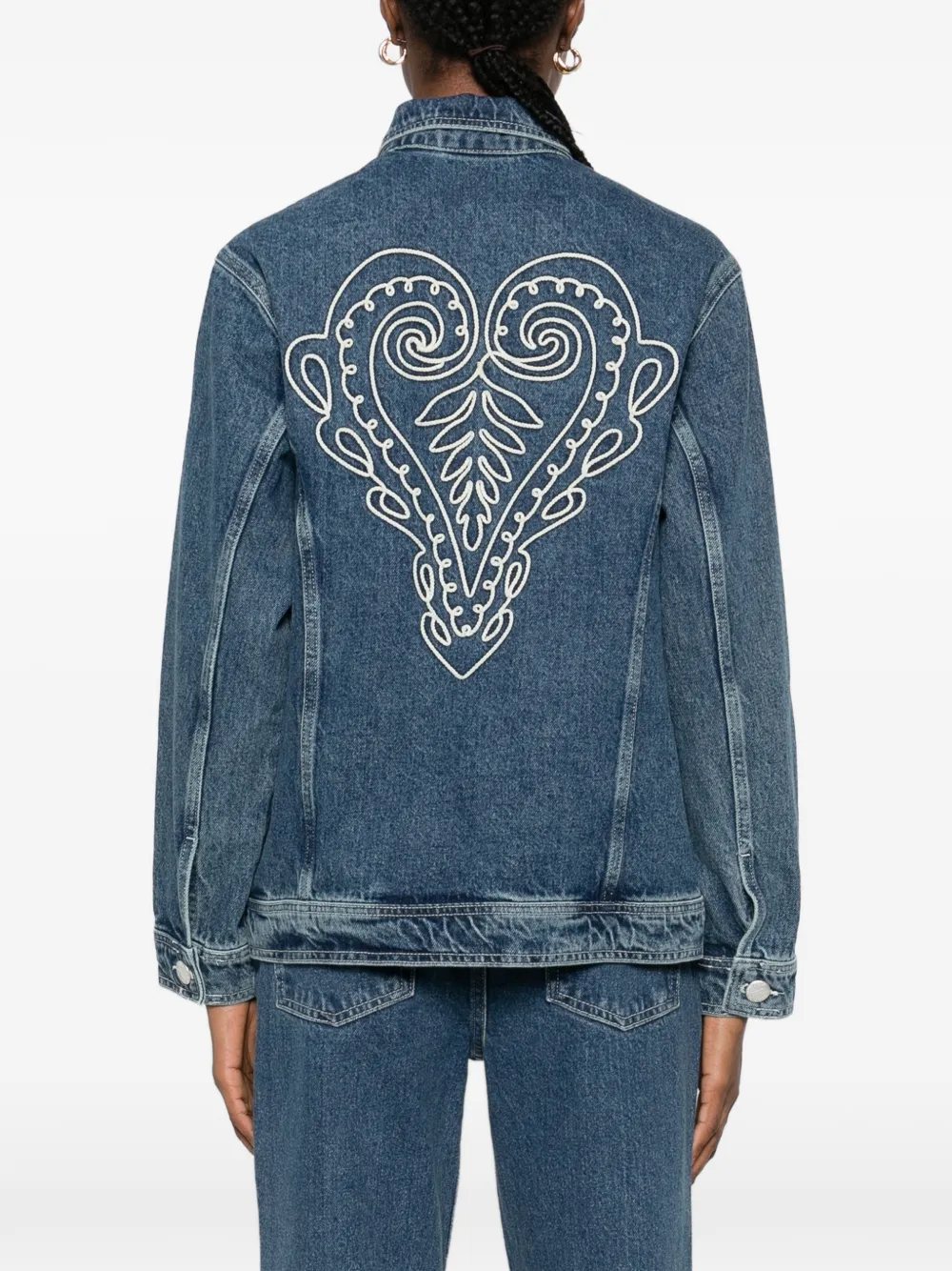 FARM Rio Jack met geborduurde borstzak Blauw