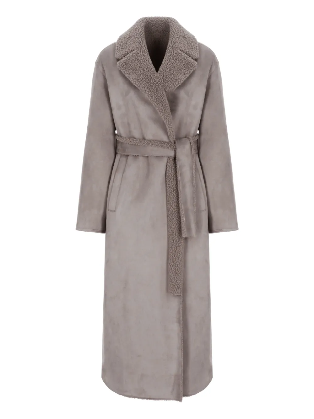 Betta Corradi peak-lapel belted coat | Grey | Image 1