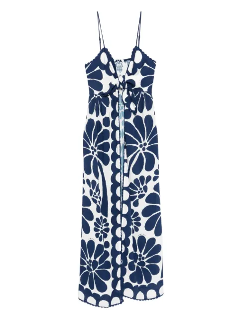 FARM Rio floral tie top