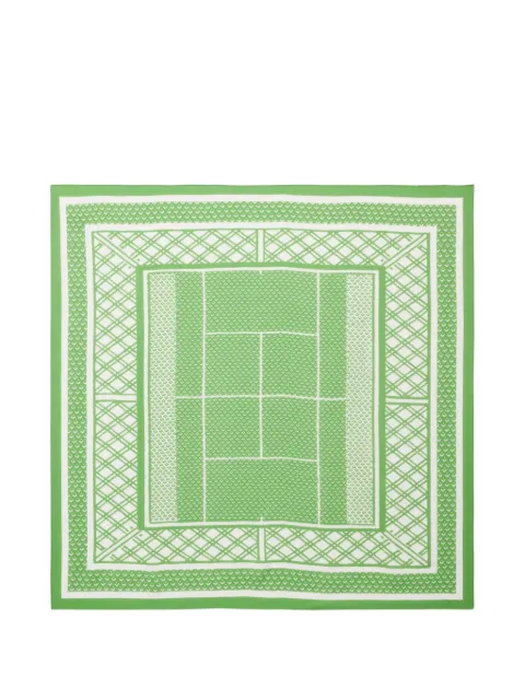 Lacoste tennis patterned scarf