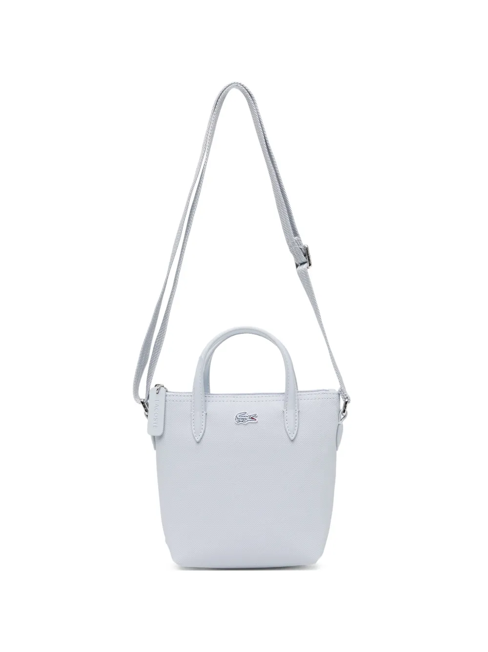 Lacoste zipped mini tote bag - Blu