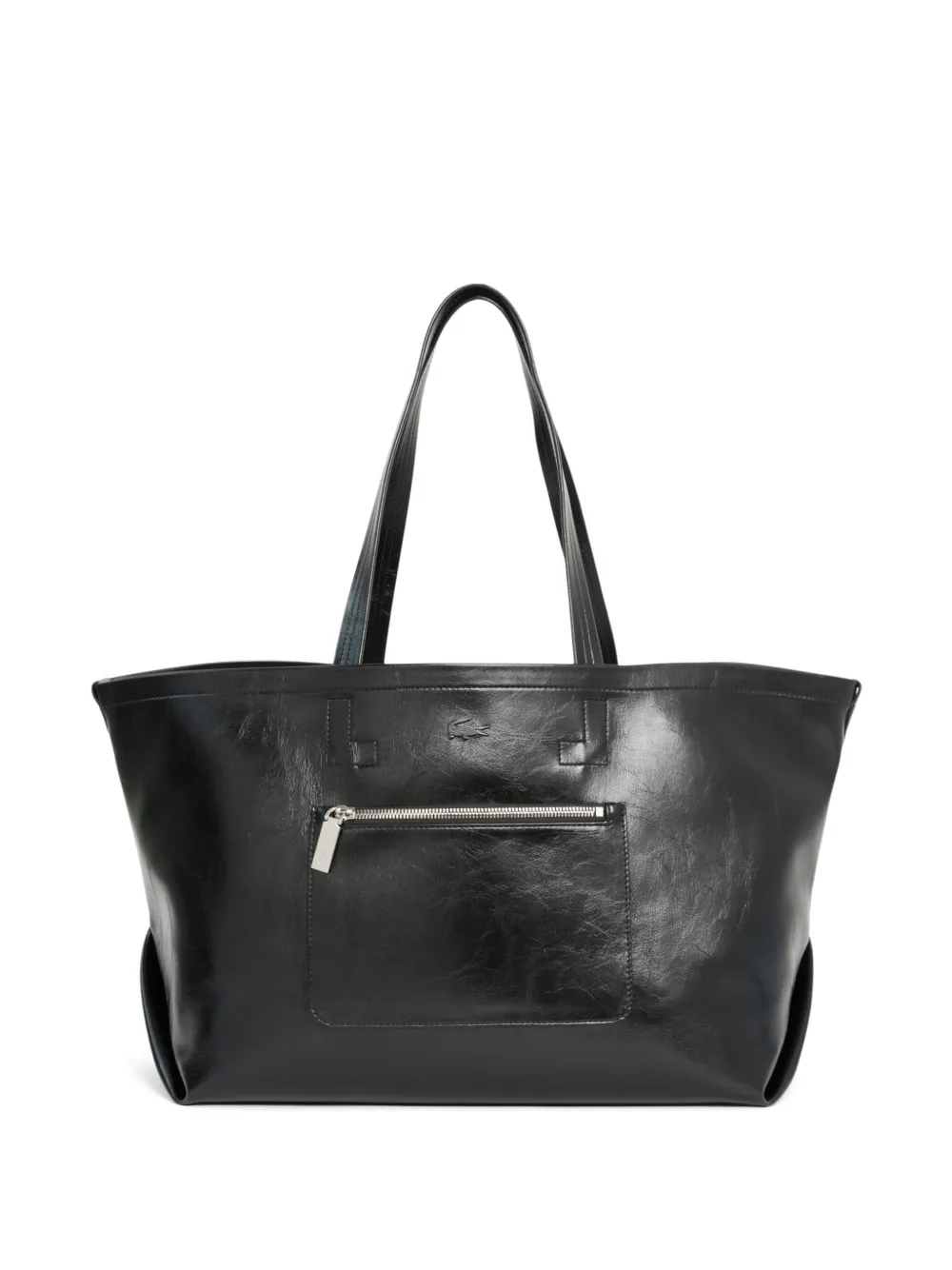 Lacoste large Lite Glossy tote bag - Nero