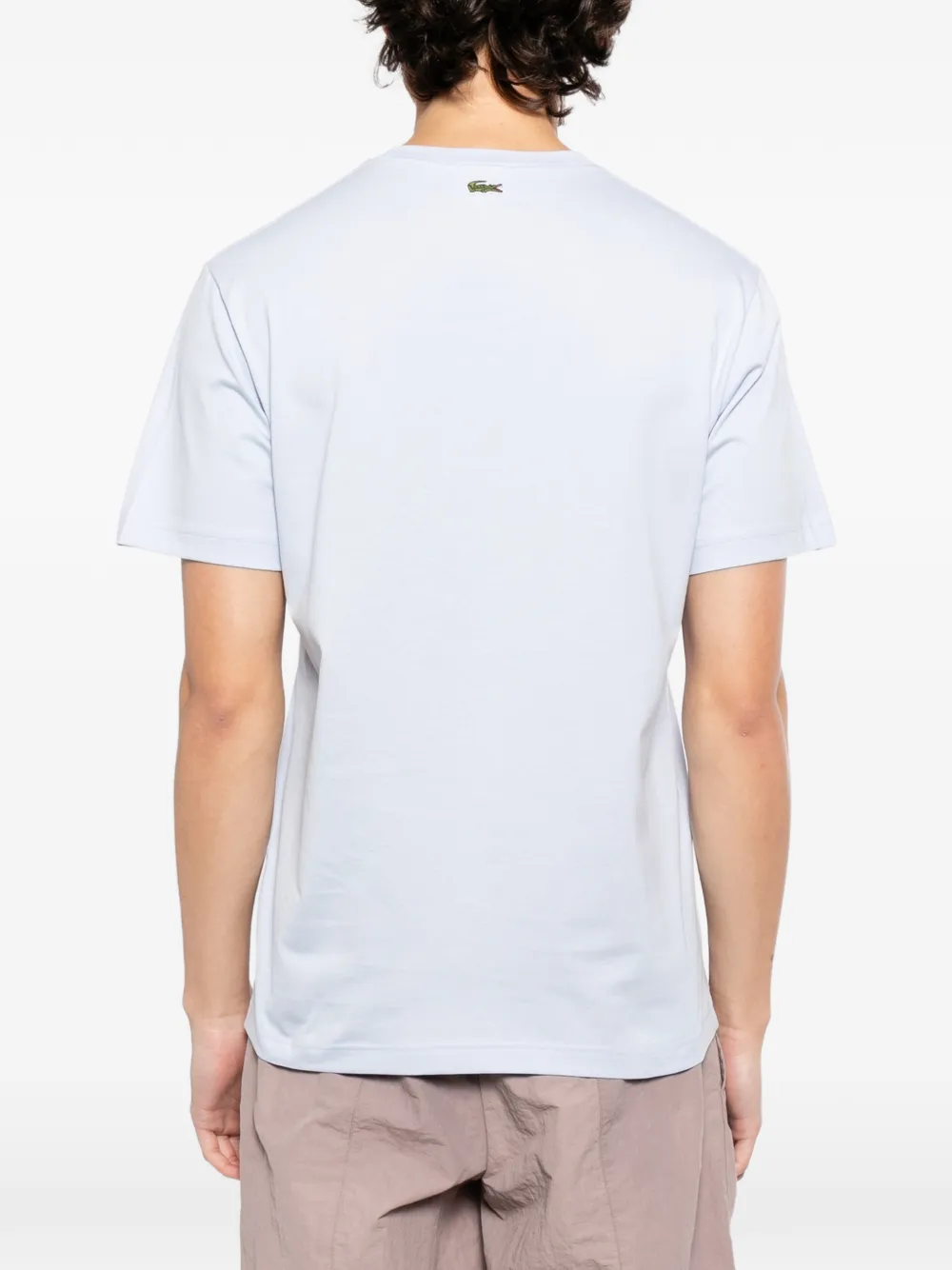Lacoste T-shirt met geborduurd logo Blauw