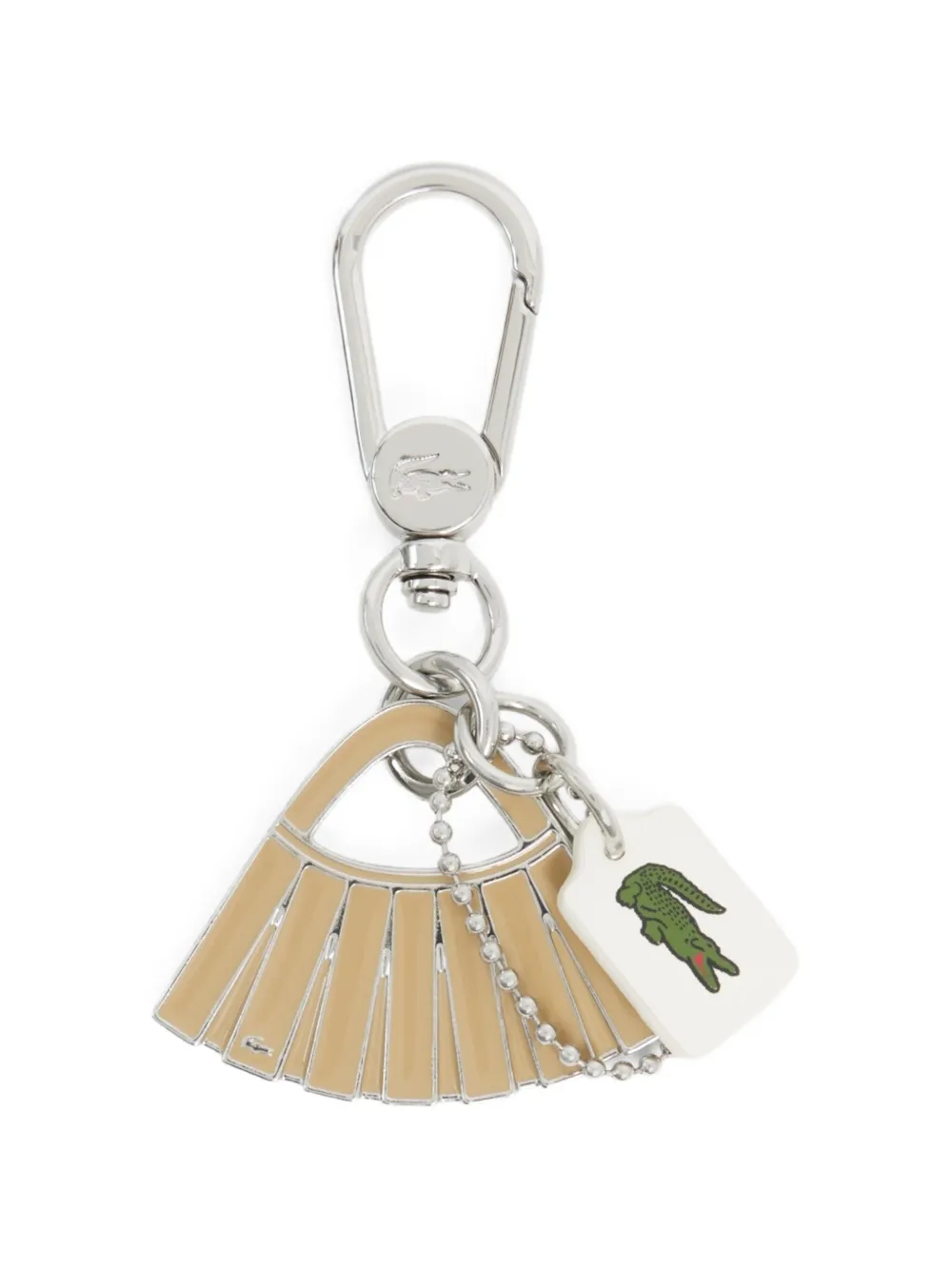 Lacoste Lenglen charm keyring | plateado | Image 1