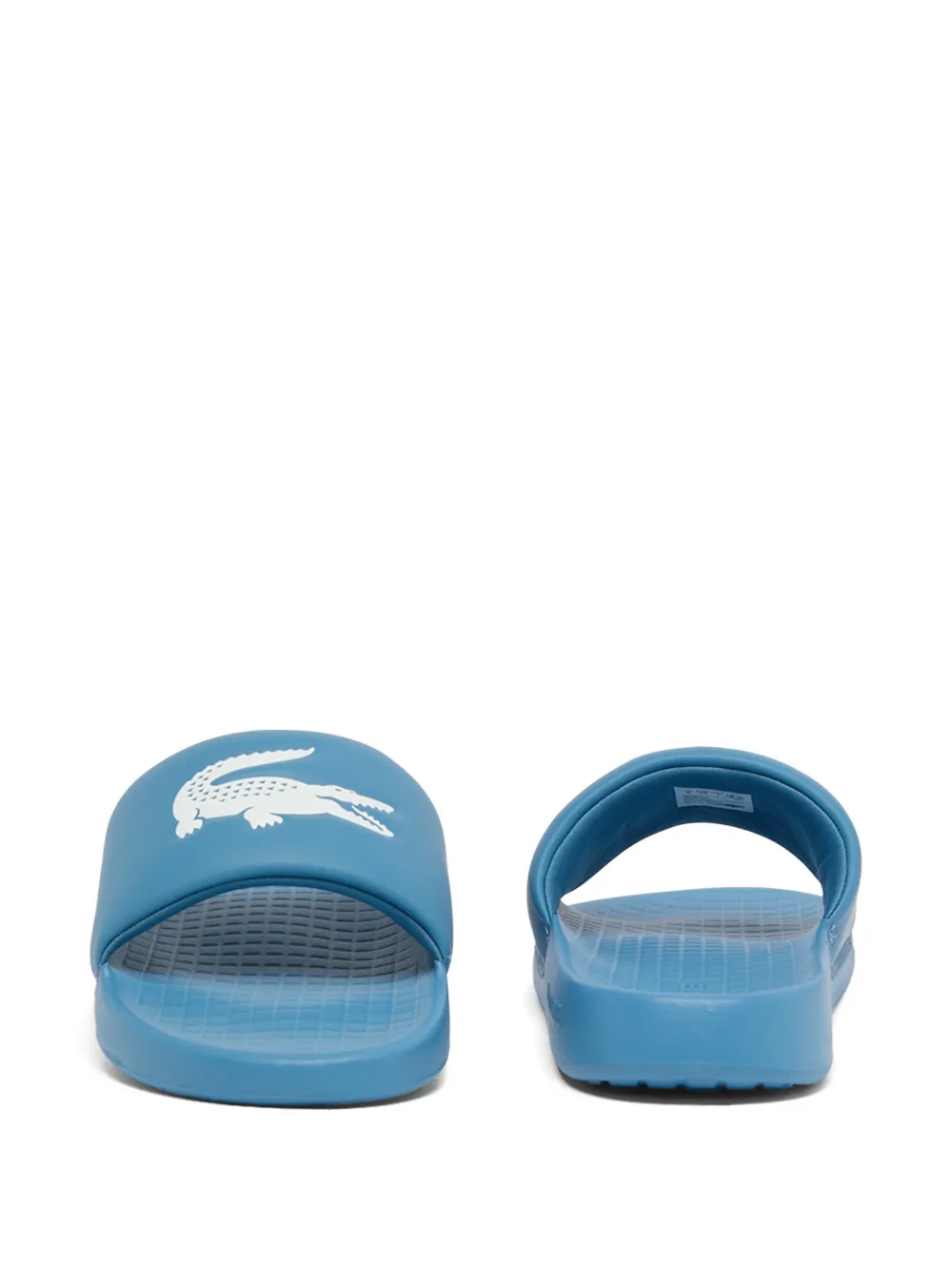 Lacoste Serve slippers met logo Blauw