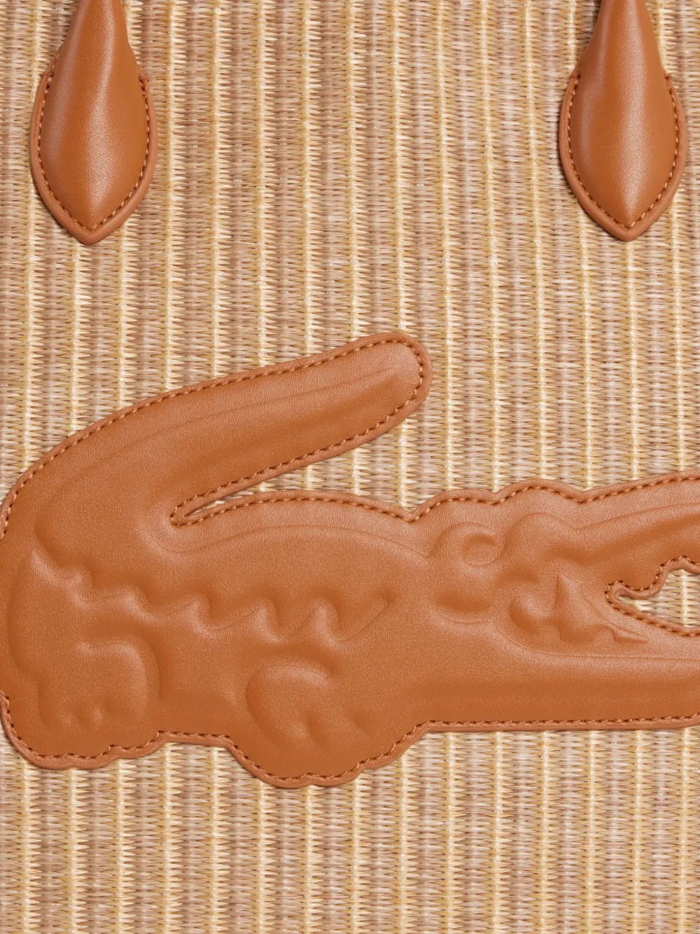 Lacoste Schoudertas met logopatch Beige