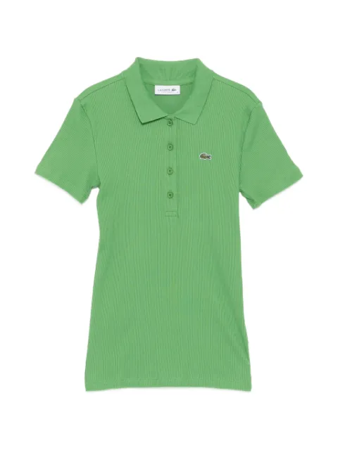 Lacoste ribbed cotton polo shirt