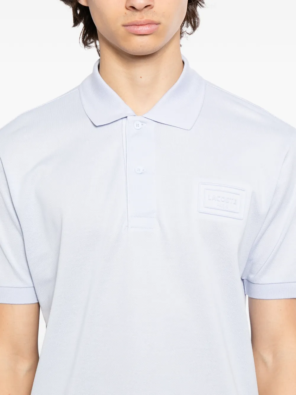 Lacoste Poloshirt met geborduurd logo Blauw