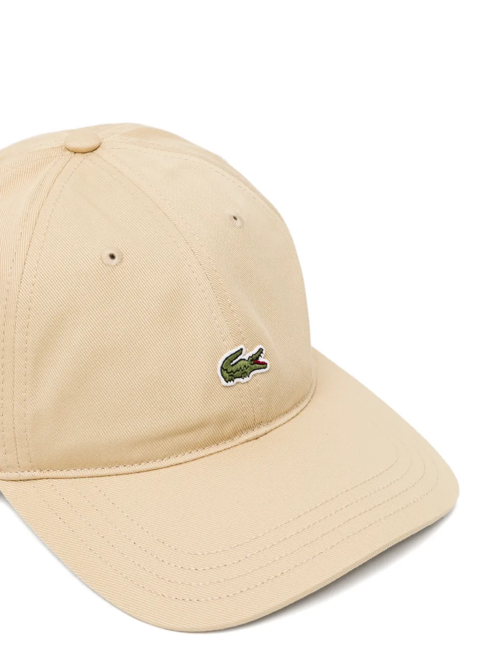 Lacoste Logo-patched Cap In Neutral