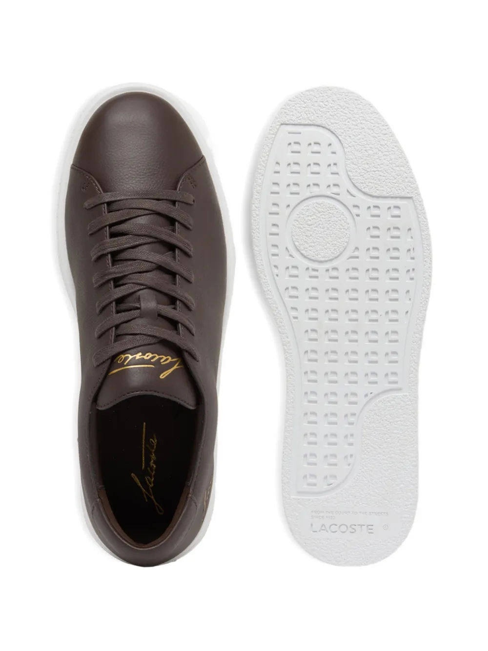 Lacoste Linecourt sneakers Bruin