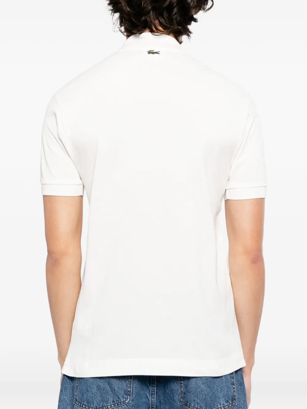 Lacoste Poloshirt met geborduurd logo Wit