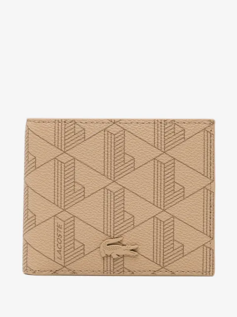 Lacoste small logo-patched monogram billfold