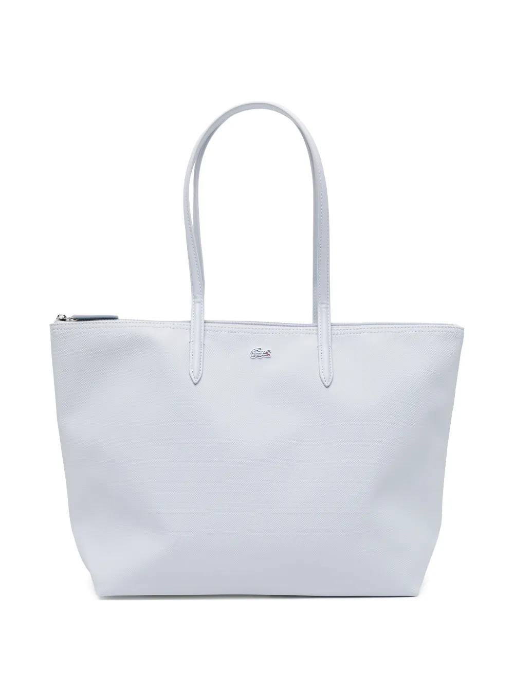 Lacoste zipped tote bag - Blu