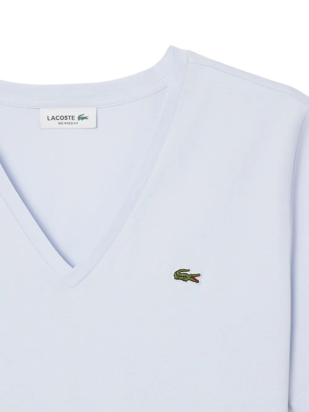 Lacoste T-shirt met V-hals Blauw