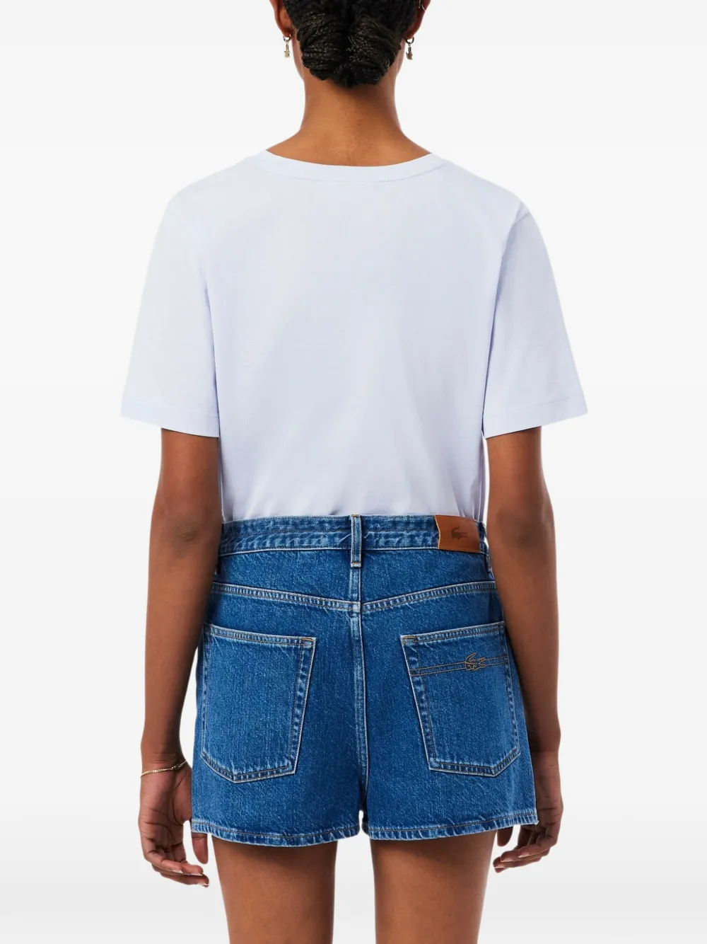 Lacoste T-shirt met V-hals Blauw
