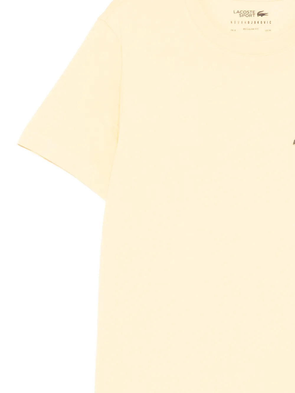 Lacoste x Novak Djokovic T-shirt met print Geel