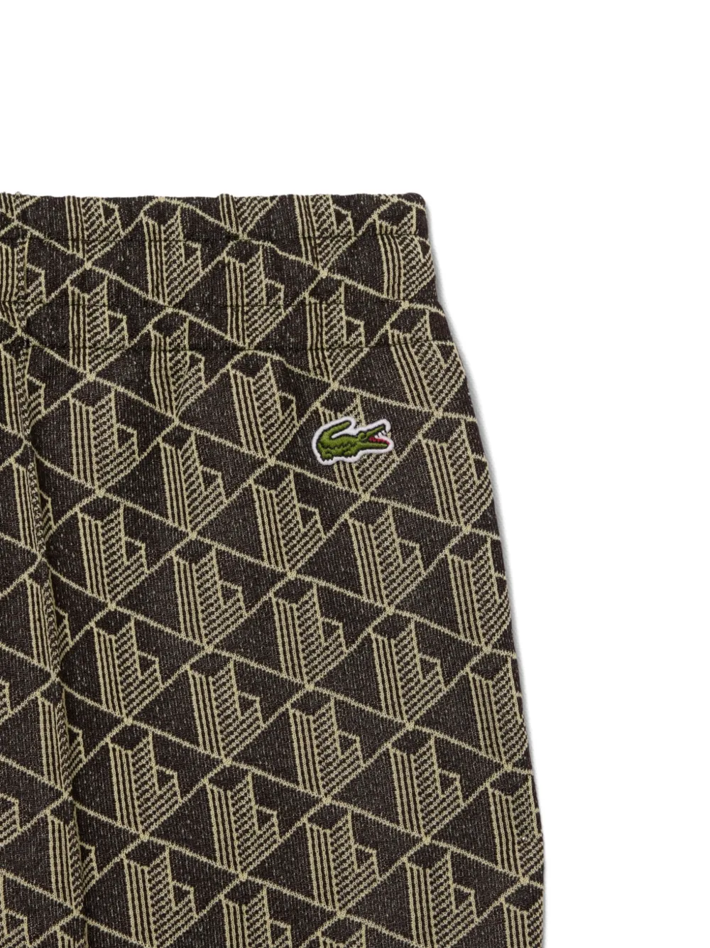 Lacoste Trainingsbroek met zijstreep en monogram Bruin