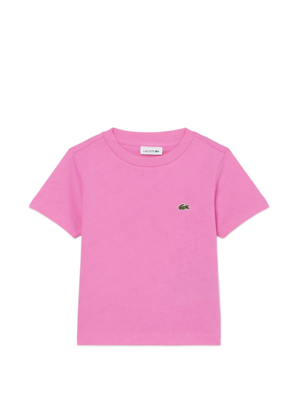 Lacoste round neck logo T-shirt - Rosa
