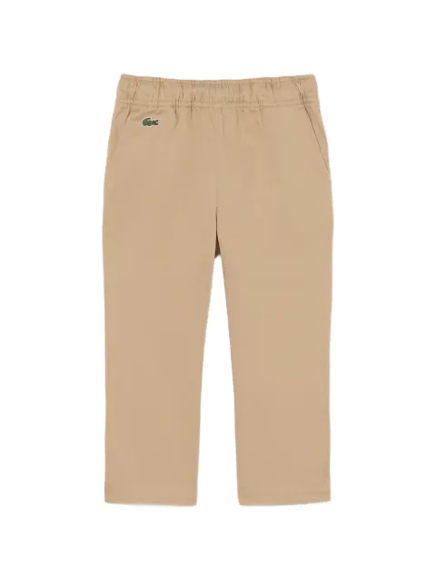 Lacoste elasticated logo applique trousers