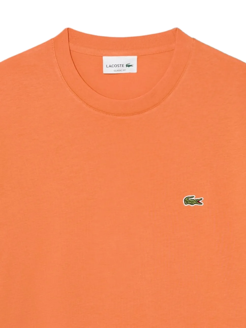 Lacoste T-shirt met logopatch Oranje