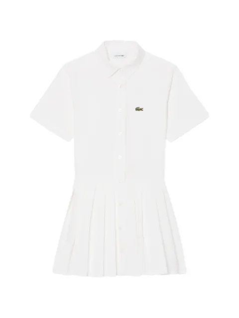 Lacoste pleated shirt dress