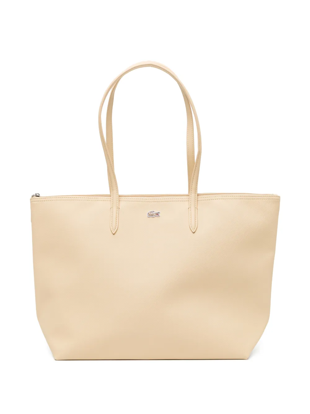 Lacoste zipped tote bag - Toni neutri