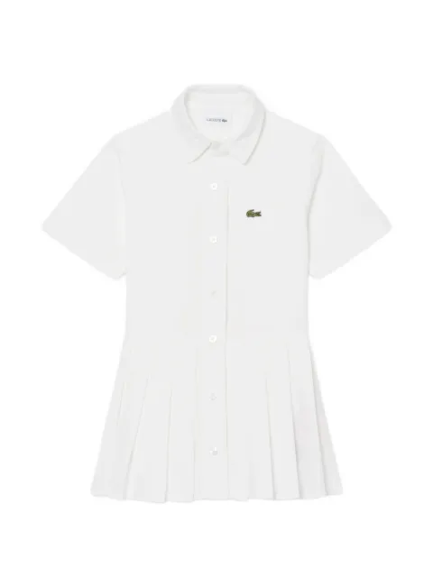 Lacoste short-sleeved pleated dress