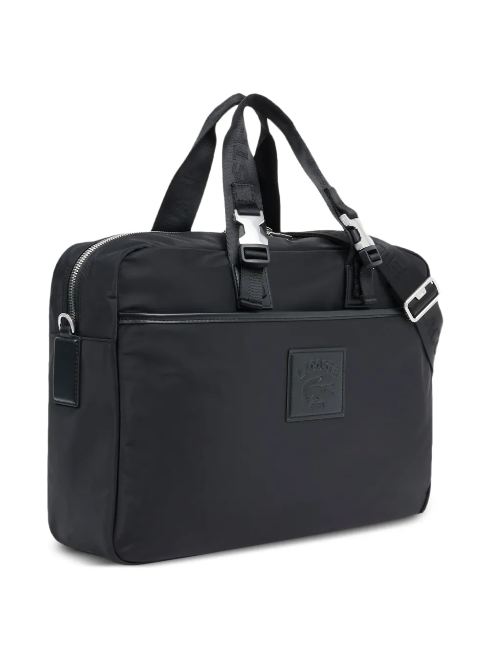 Lacoste Laptoptas met logo Zwart