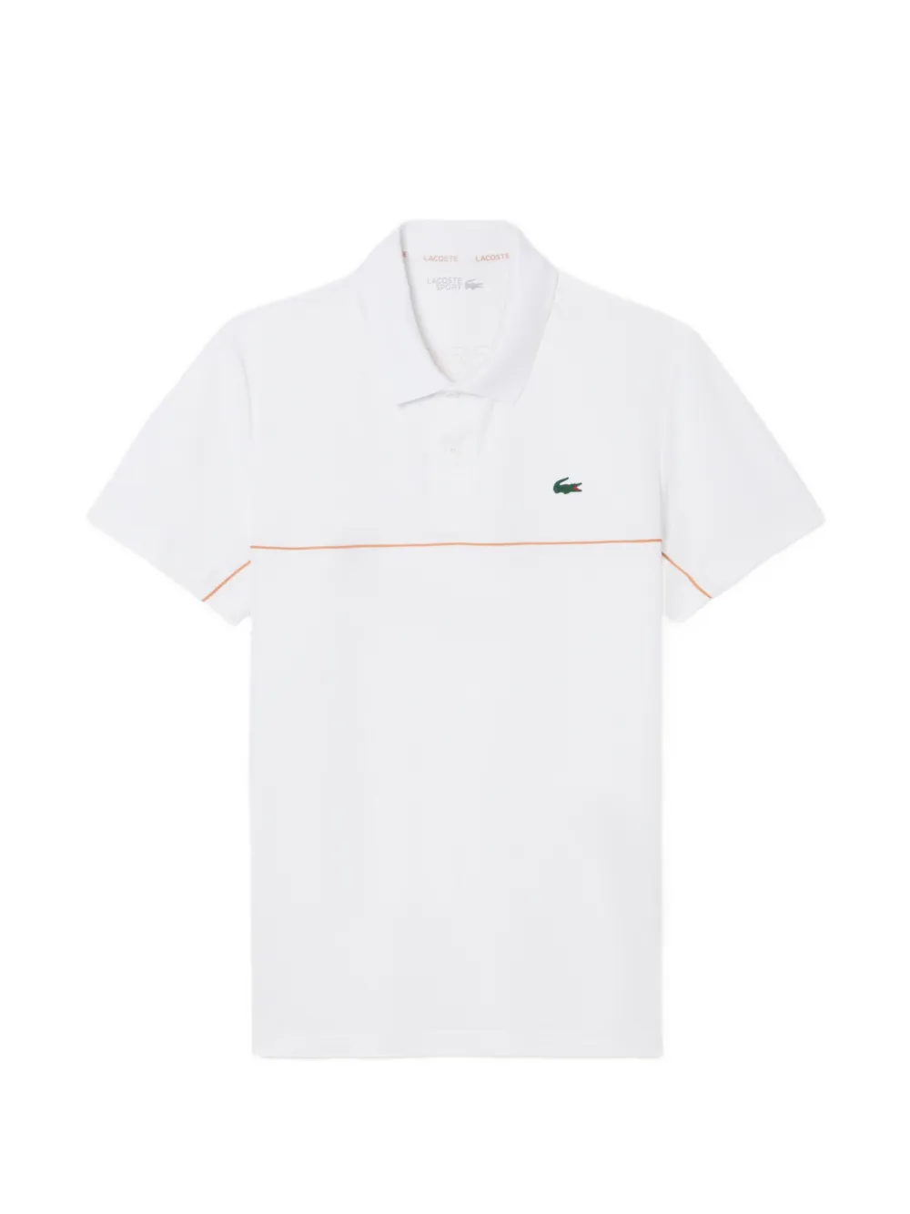 Lacoste logo-print piqué polo shirt - Weiß