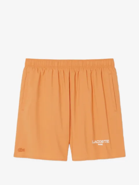 Lacoste logo-embroidered drawstring swim shorts